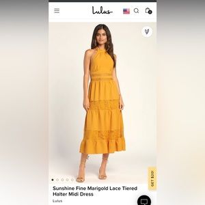 Lulu’s Merigold backless dress